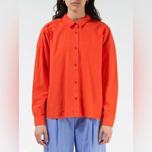 CHLOE STORA Cyril Poplin Button Down Shirt